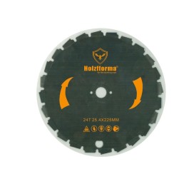 Лезвие триммера 24T внутр. диаметр: 25,4 мм, внеш. диаметр: 225 мм, толщ.: 2,0 мм для кусторезов HUS