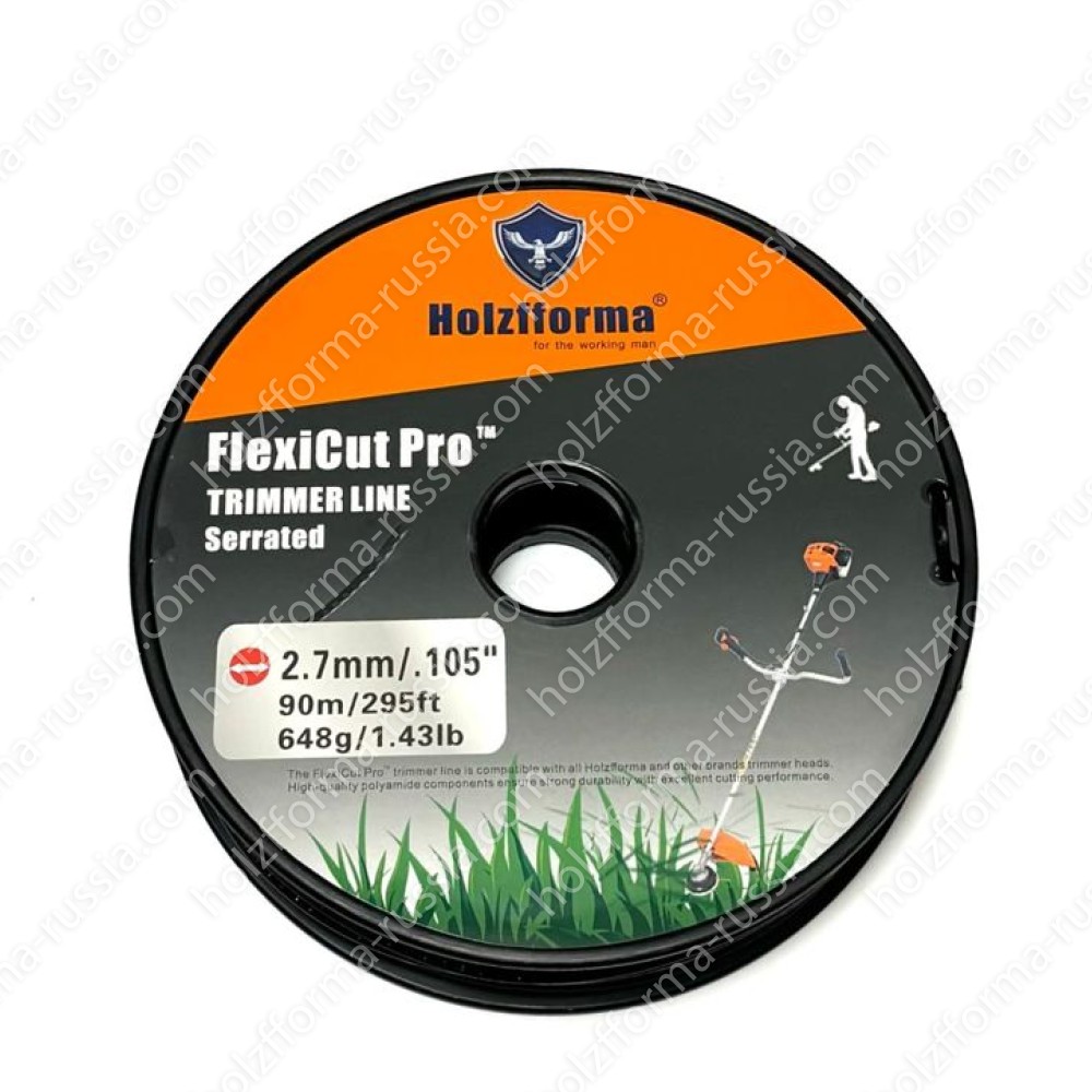 Леска для триммера звездочка FlexiCut Pro 2.7mm/90m