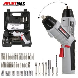 45IN1 4.8V Cordless Screwdriver Drill Rechargeable Household Driver Set With LED Worklight