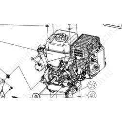 Снегоуборочный двигатель LCT 254cc