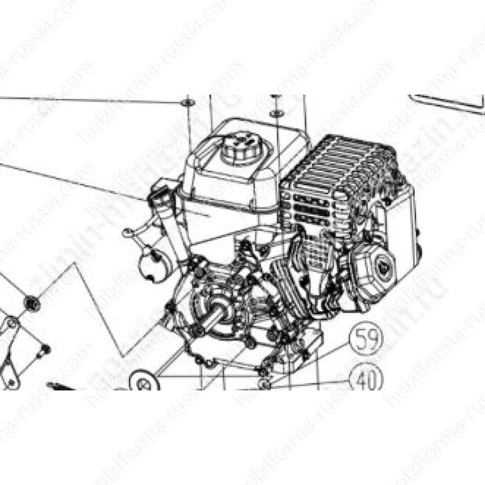 Двигатель LCT 208cc на снегоуборщик
